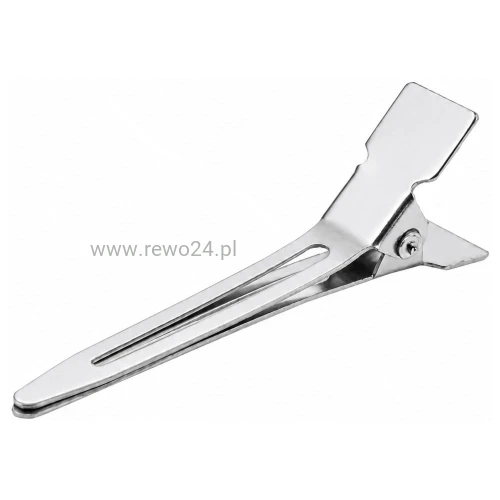 Klips metalowy pojedynczy 1szt, 100szt
