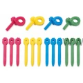 Papiloty z gąbki kwiat 12mm × 16cm 12szt