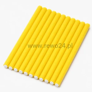 Eurostil Papiloty Żółte 10mm × 24cm 12szt