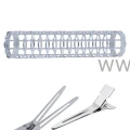 Wałki metalowe 13mm 7szt + Klips pojedynczy 14szt