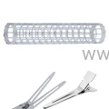 Wałki metalowe 16mm 7szt + Klips pojedynczy 14szt