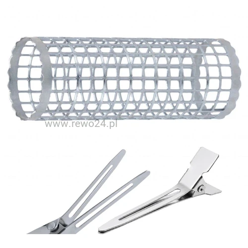 Wałki metalowe 20mm 6szt + Klips pojedynczy 12szt