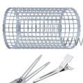 Wałki metalowe 40mm 4szt + Klips pojedynczy 8szt