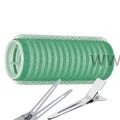 Wałki na rzep 22mm×6,2cm zielone 12szt + Klips pojedynczy 24szt