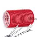 Wałki na rzep 40mm×6,2cm czerwone 12szt + Klips pojedynczy 24szt