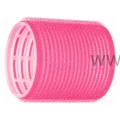 Wałki na rzep 50mm×6,2cm różowe 12szt + Klips pojedynczy 24szt