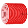 Wałki na rzep 75mm×6,2cm czerwone 6szt + Klips pojedynczy 12szt
