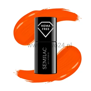 Semilac 446 Lakier Hybrydowy Yolo Orange 7ml