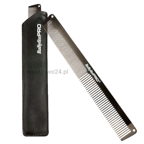 Babyliss PRO Gunsteel FX Grzebień fryzjerski metalowy grafitowy