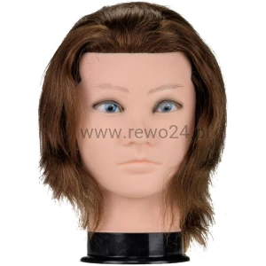Główka Fryzjerska Treningowa Męska 100% naturalne włosy ludzkie 30cm