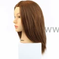 Główka Fryzjerska Treningowa Damska Marina ze statywem 100% naturalne włosy ludzkie 30cm - bok