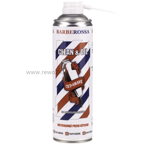 Barberossa Clean&Oil 5w1 500ml - Spray do maszynek i narzędzi