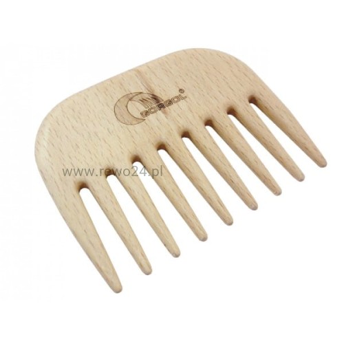 drewniany grzebień do włosów kręconych