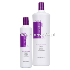 Fanola No Yellow - fioletowy szampon do włosów blond 350ml, 1L