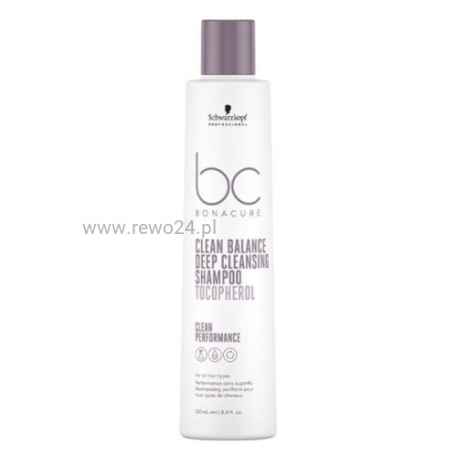 Schwarzkopf BC Clean Balance Deep Cleansing - szampon głęboko oczyszczający włosy i skórę głowy